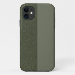 Capa Para iPhone 11 Matriz de Divisão Personalizada + iPhone Verde Tex