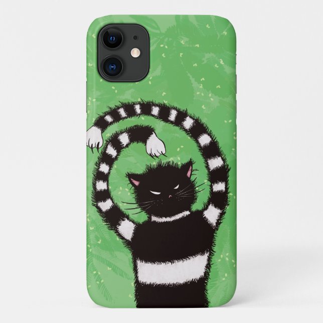 Capa Para iPhone 11 Mau Cat Nature Lover (Verso)