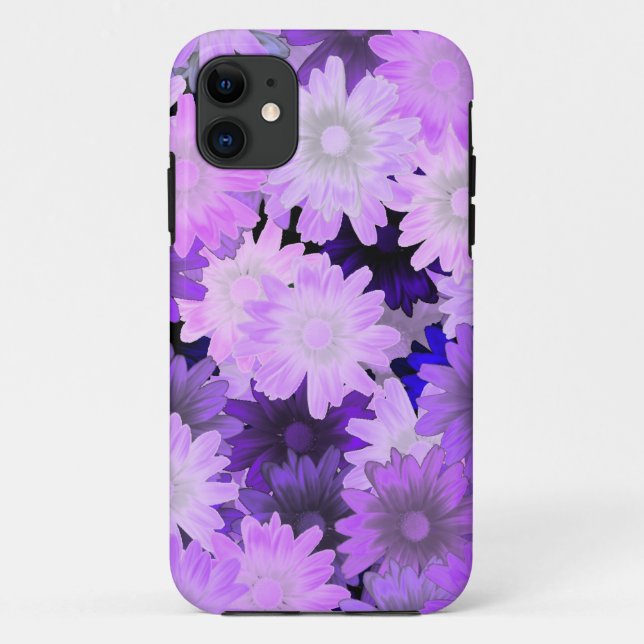 Capa Para iPhone 11 Mauve floral (Verso)