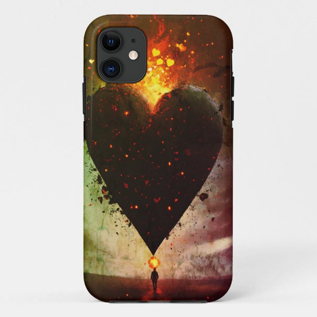 Capa Para iPhone 11 Maven Moderno: Homem de Design de Camiseta Chic (Verso)