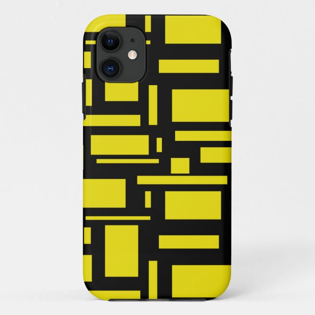 Capa Para iPhone 11 Maze amarelo (Verso)