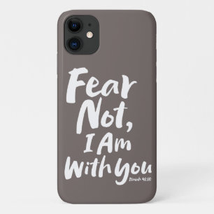 Capa Para iPhone 11 MEDO NÃO, eu estou com você fé fé religiosa Deus J