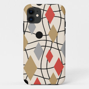 Capa Para iPhone 11 Meio século Geométrico Moderno