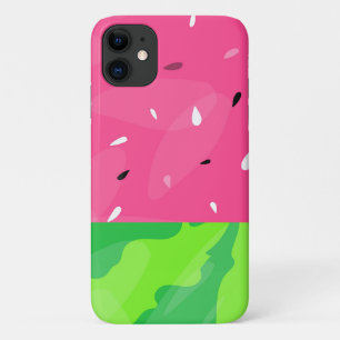 Capa Para iPhone 11 Melancia verde rosa, doce Verão estilizado