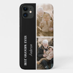 Capa Para iPhone 11 Melhor Avô de Todos Colagem Moderna de 2 Fotos