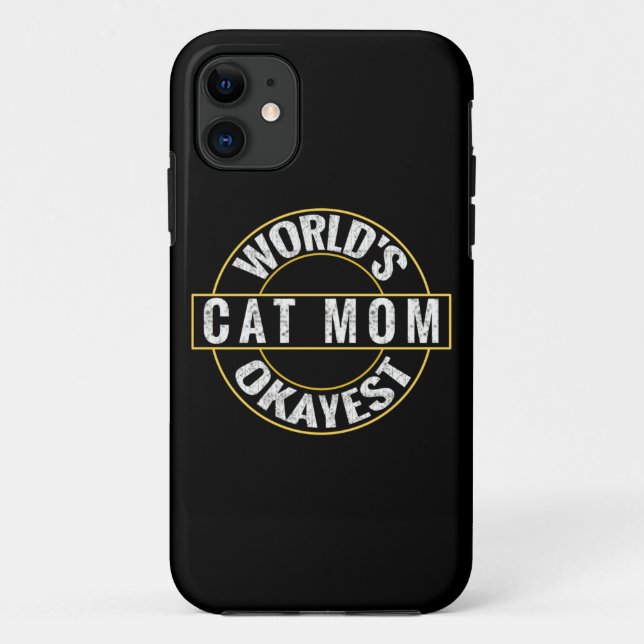 Capa Para iPhone 11 Melhor Cat Mãe (Verso)