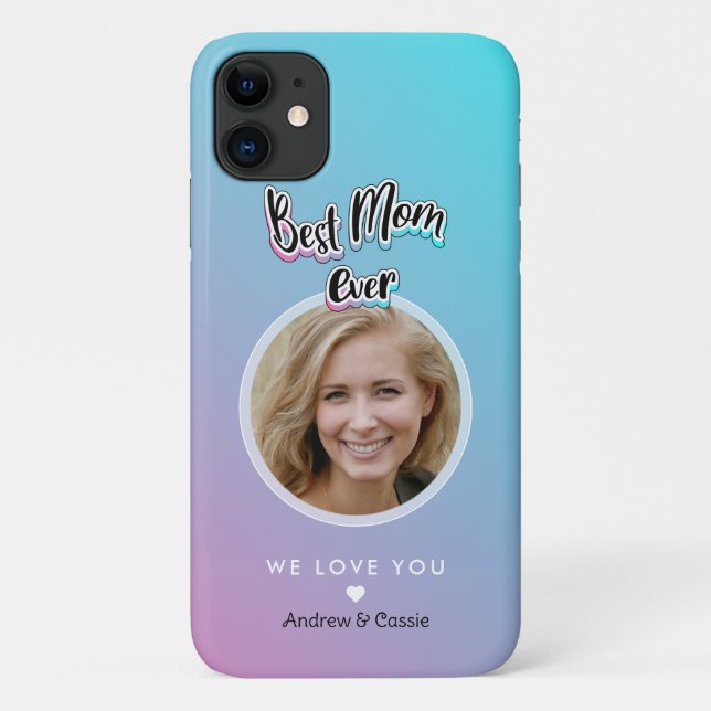 Capa Para iPhone 11 Melhor mãe de sempre (Verso)
