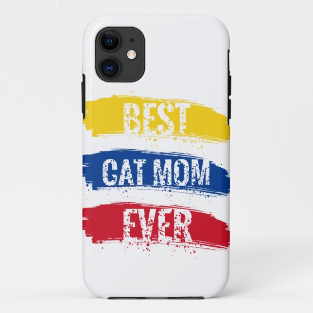 Capa Para iPhone 11 Melhor Mãe Gato do Mundo (Verso)