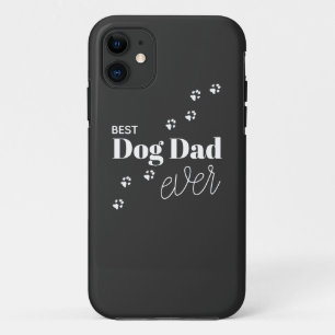 Capa Para iPhone 11 Melhor Pai De Cão Nunca Pawprint