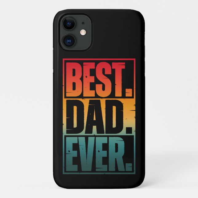 CAPA PARA iPhone 11 MELHOR PAI DE TODOS TIPOGRAFIA   (Verso)