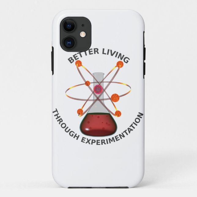 Capa Para iPhone 11 Melhor vida com a experimentação (Verso)