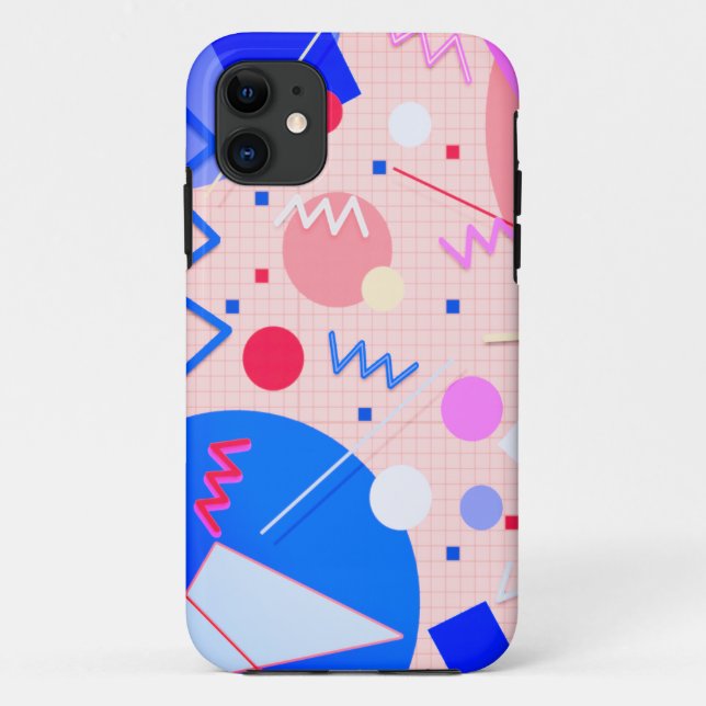 Capa Para iPhone 11 Memphis 82 Sangria (Verso)