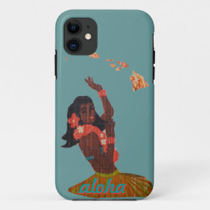 Capa Para iPhone 11 Menina do Hawaiian da saia de grama