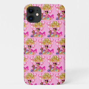 Capa Para iPhone 11 Menina Rosa