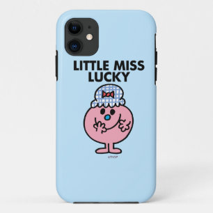 Capa Para iPhone 11 Menina Sortuda Escondendo A Boca