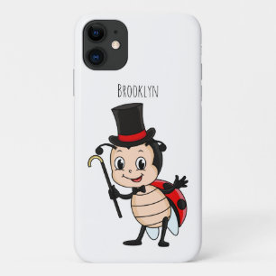 Capa Para iPhone 11 Meninada bonita com chapéu de cima e desenho de gr