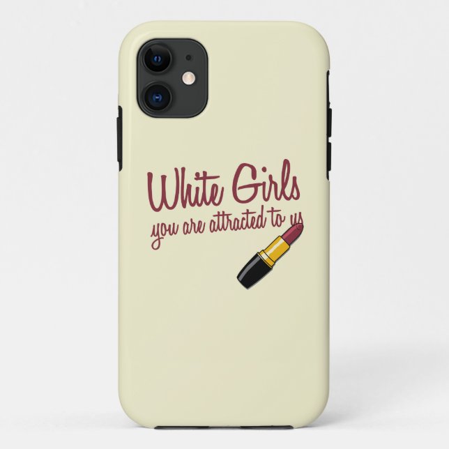 Capa Para iPhone 11 Meninas brancas (Verso)