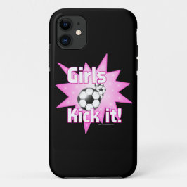 Capa Para iPhone 11 Meninas Chutam Futebol
