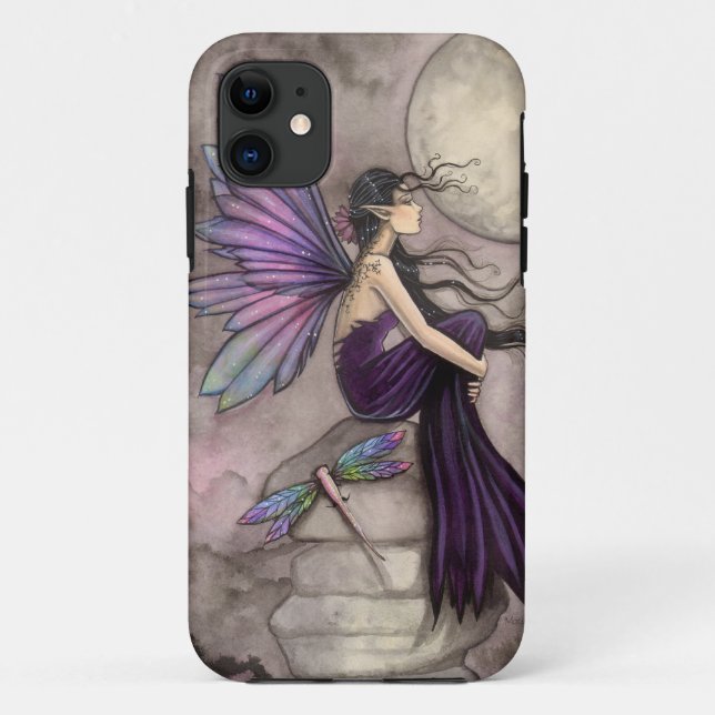 Capa Para iPhone 11 Mente Adrift Fairy e Dragonfly Fantasy Art (Verso)