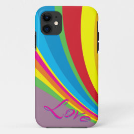 Capa Para iPhone 11 Mês do Orgulho - Amor Arco-Íris