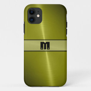 Capa Para iPhone 11 Metal de aço inoxidável brilhante legal 6