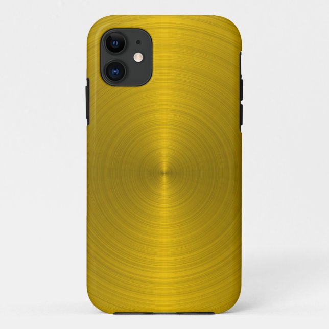 Capa Para iPhone 11 Metálico Dourado (Verso)