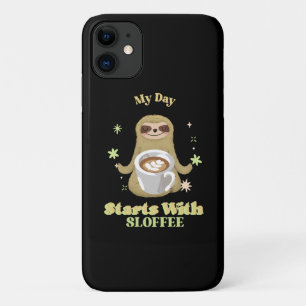 Capa Para iPhone 11 Meu Dia Começa Com Sloffee