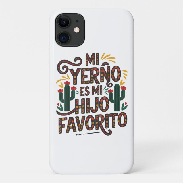 Capa Para iPhone 11 Meu genro é filho favorito (Verso)
