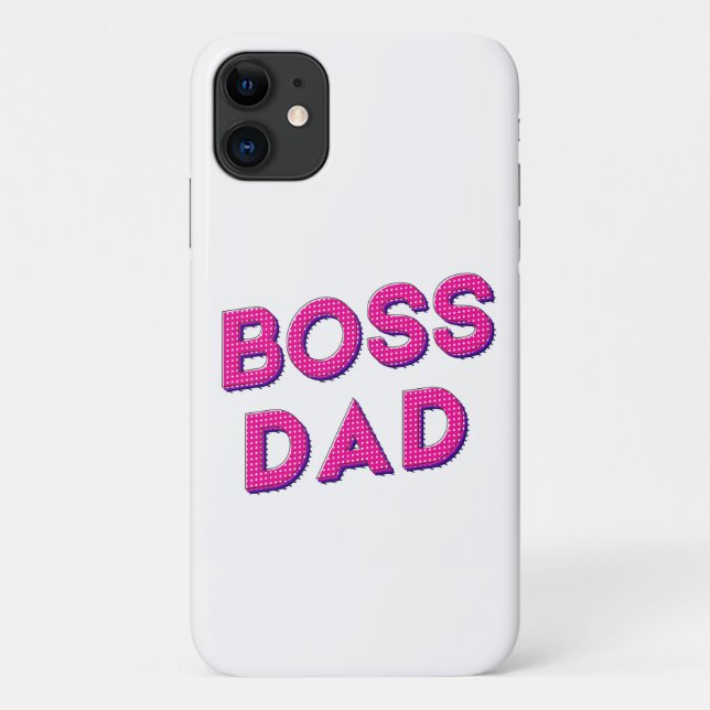 CAPA PARA iPhone 11 MEU PAI É MEU CHEFE, EU AMO VOCÊ PAI (Verso)