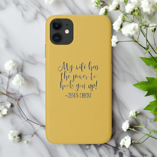 Capa Para iPhone 11 Meu WiFi tem o poder do Cristo Jesus