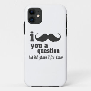 Capa Para iPhone 11 Mim bigode você uma pergunta
