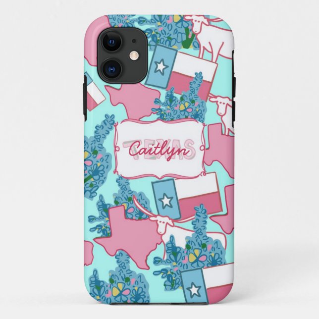 Capa Para iPhone 11 Mim coração Texas (Verso)