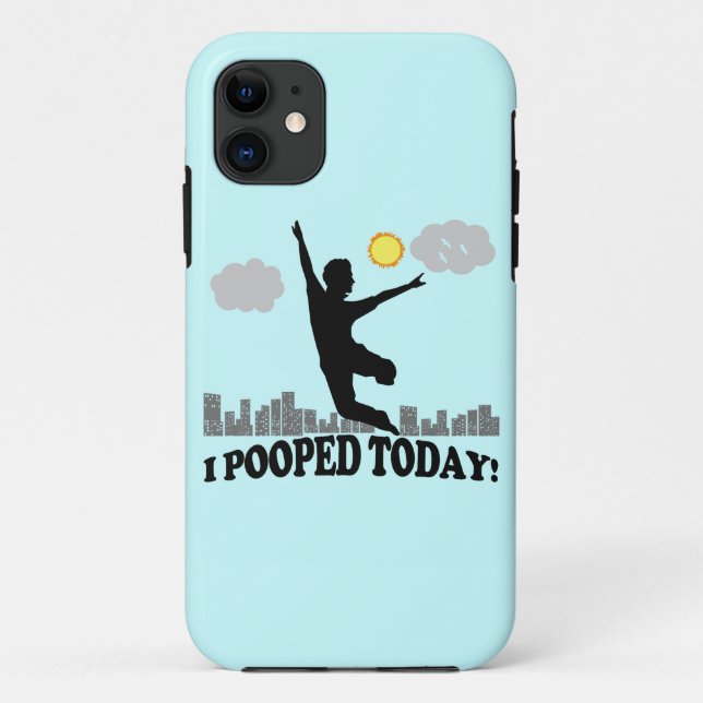 Capa Para iPhone 11 Mim Pooped hoje (Verso)