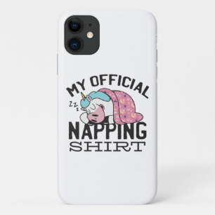 Capa Para iPhone 11 Minha camisa de dormir - Preguiçoso Unicórnio dorm