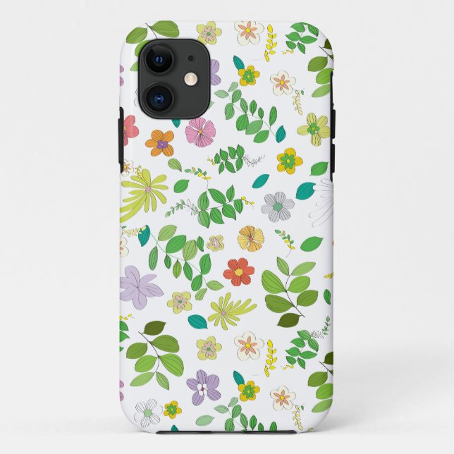 Capa Para iPhone 11 Minha Design de Flor 6 (Verso)