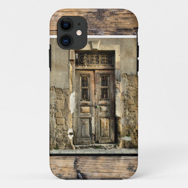 Capa Para iPhone 11 Minha velha porta de madeira (Verso)