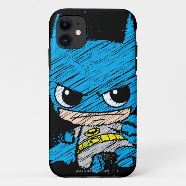 Capa Para iPhone 11 Mini Batman Sketch (Verso)