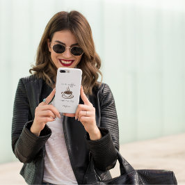 Capa Para iPhone 11 Minimalista de Lover de Café Personalizado Bonito