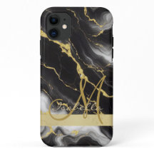 Mínimo Mínimo Personalista Dourado Marble Preto