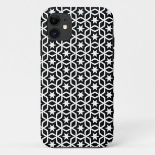 Capa Para iPhone 11 Minúscula iPho moderno de padrão preto e branco