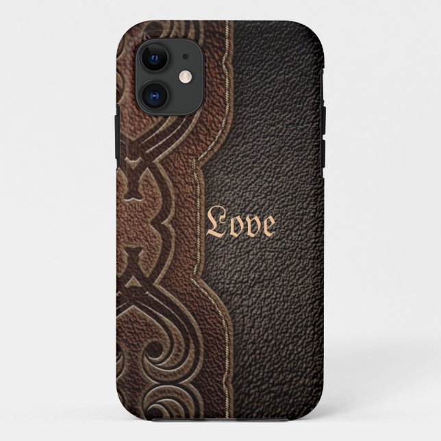 Capa Para iPhone 11 Moda russa de caubói castanho oeste (Verso)