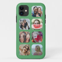 modelo de Colagem de Fotografias verde-moderno 7