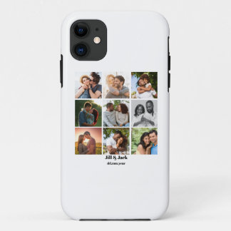Capa Para iPhone 11 Modelo de Colagem de Fotos 9 Personalizada para Ca