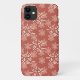 Capa Para iPhone 11 Modern Cottage Floral - Paleta Soft Terracotta
