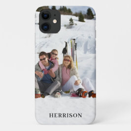 Capa Para iPhone 11 Modern Photo Name Family Simple Gorgeous Cute