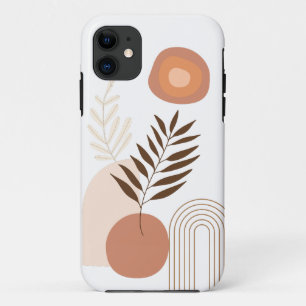 Capa Para iPhone 11 Modern Sunrise Botânico Vibrações Felizes