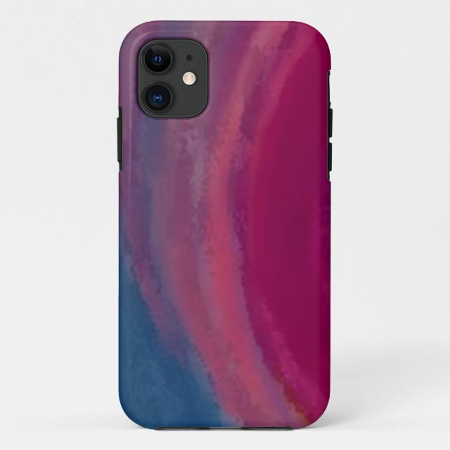 Capa Para iPhone 11 Modern waves_ oils marble pattern-iphone5 (Verso)