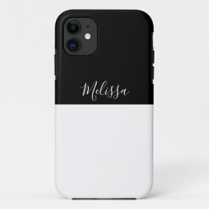 Capa Para iPhone 11 moderno minimalista preto e branco