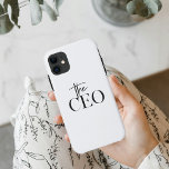 Capa Para iPhone 11 Moderno Mínimo O CEO Preto<br><div class="desc">Moderno Mínimo O CEO Preto</div>