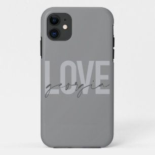 Capa Para iPhone 11 Moderno, simples, urbano, legal design Love Georgi